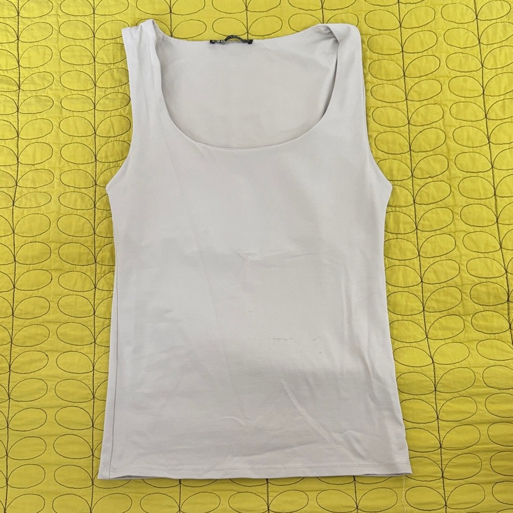 Zara Classic White Tank Top